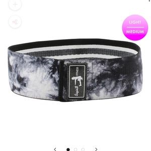 Black tie dye workout band
